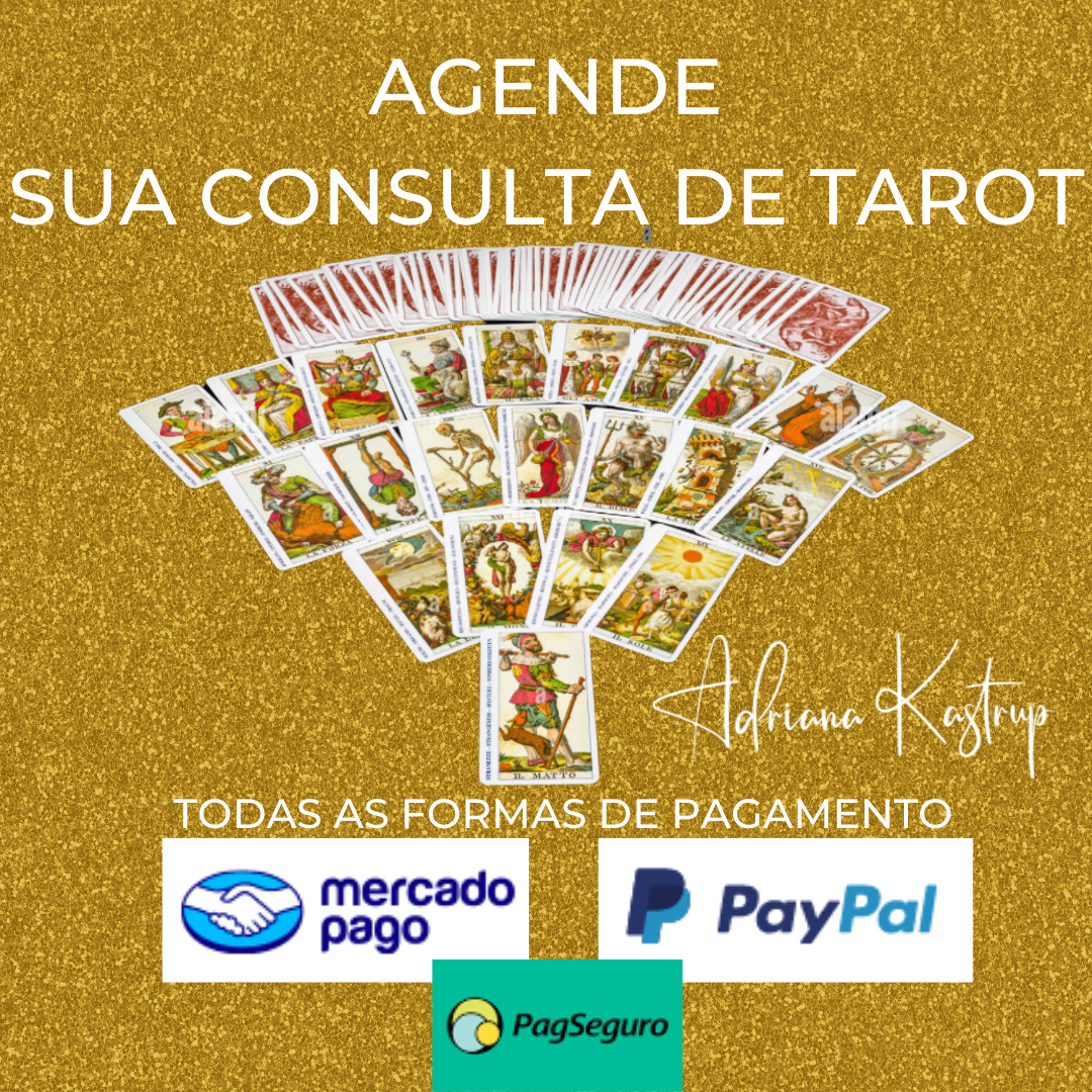 Agende a sua consulta de tarot! PIX, parcelamento, cartão de crédito.